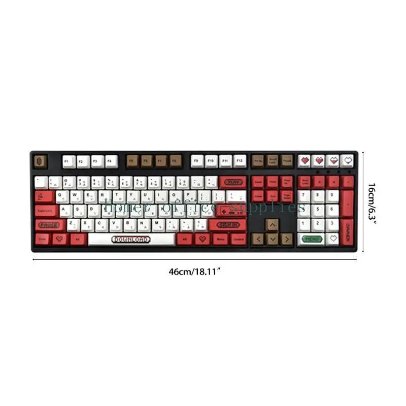 K43B 108PCS pour / NES KEYACAP PBT PROFIL CEMERRY Processus sublimation standard C