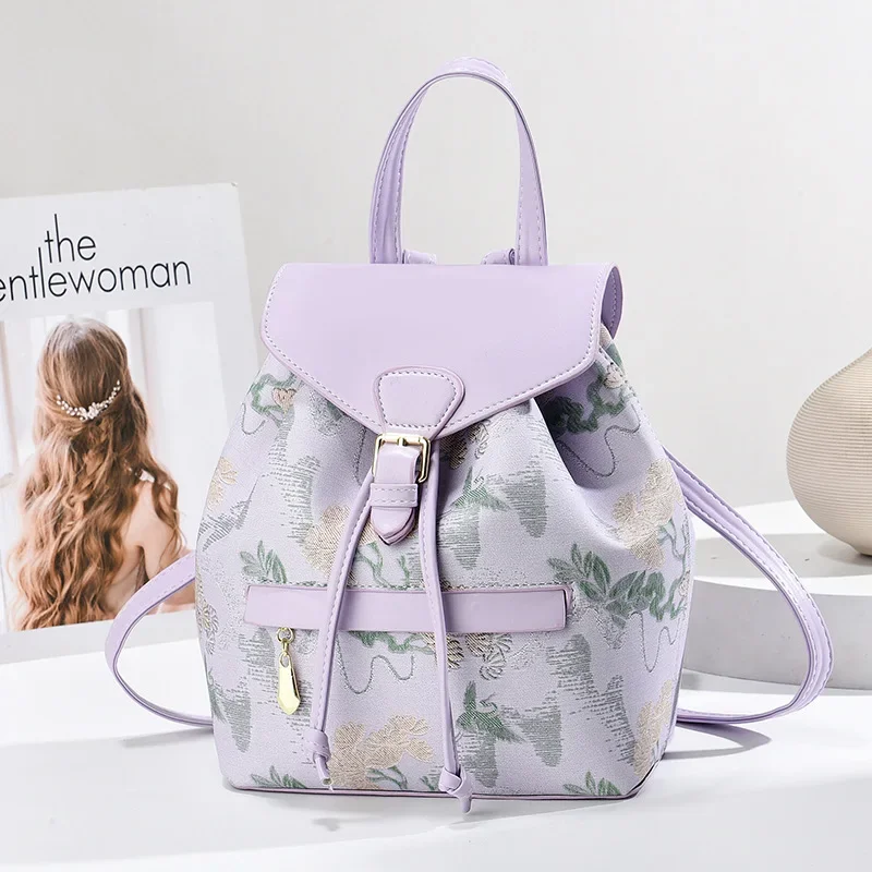 Новый женский рюкзак, повседневный модный женский рюкзак из искусственного материала с вышивкой, модный элегантный рюкзак для девочек, женская сумка Mochila