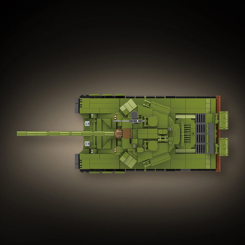 WW2 جنود الجيش العسكري الحرب العالمية 2 T-90 نموذج دبابة قتال رئيسية تجميع اللبنات الطوب للأطفال لتقوم بها بنفسك اللعب هدية #5