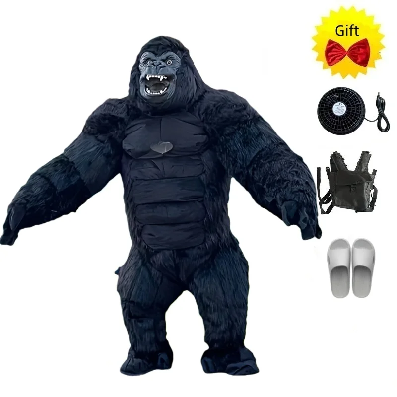 Nadmuchiwany 2.6M King Kong goryl maskotka kostium do odgrywania ról niedźwiedź polarny reklama na imprezę pluszowy kostium lalki z kreskówki
