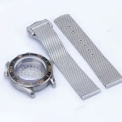 Watch Modify Parts 42mm Titanium Seamaster Vinatge 007 Diver Watch Case Sapphire Glass 20Bar Waterproof Fit For NH35/36 Movement