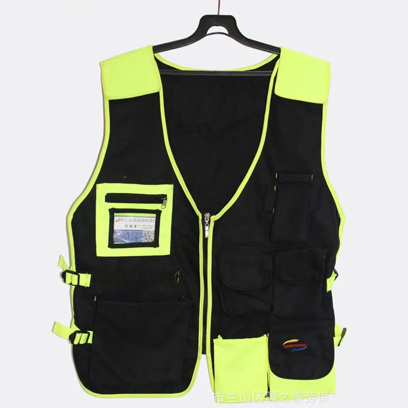 Imagem -06 - Multifuncional Cintura Ferramentas Bolsa Eletricista Toolkit Vest Canvas Engrossado Vest Manutenção Proteção do Trabalho Ferramenta Pouch