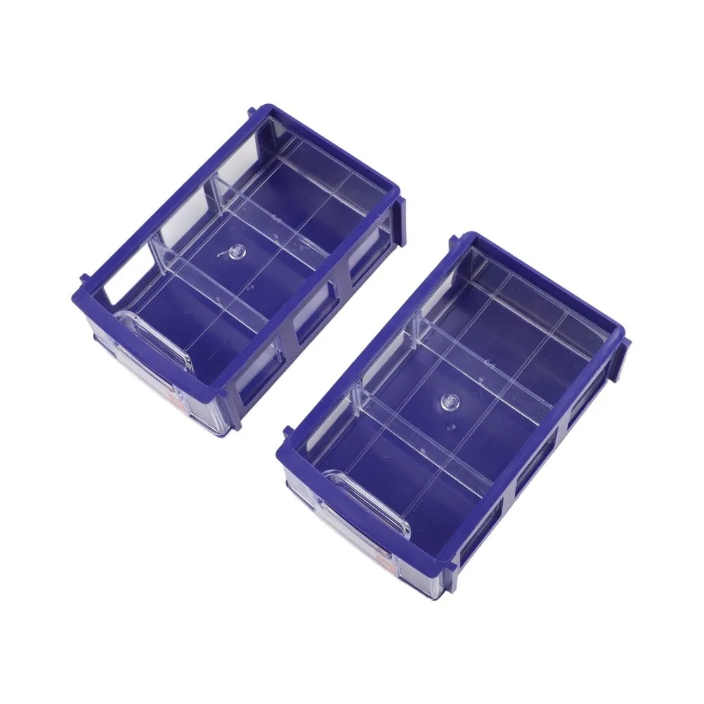 Clear Drawer Organizer For Tools Tool Storage Component Organizer 140*90*40mm Stackable Toolboxes Convenient Design