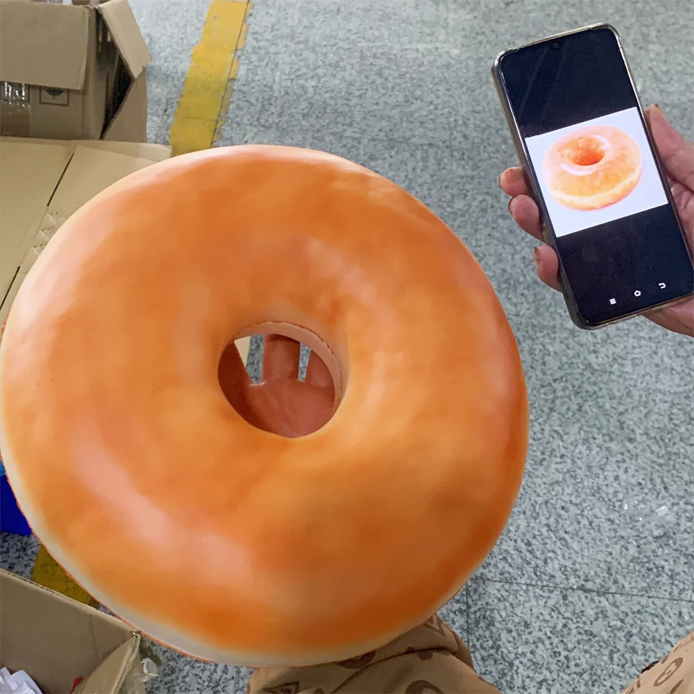 Small Medium-sized Sculptures Theme Parks Donuts Strawberry Jam Toys Dough Display DIY Bakery Teaching Props Art Show Sample Joy