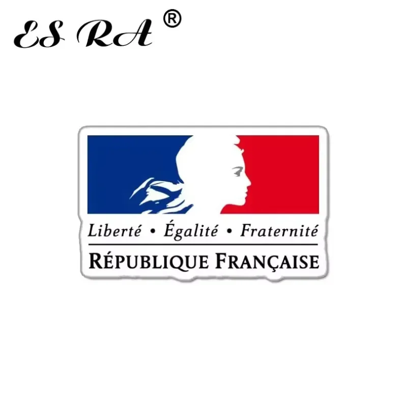 Venta al por Mayor de 10 Pegatinas de la República Francesa, Liberté Égalité Fraternité, Adhesivo de Vinilo para Auto, Moto, Casco, Coche, Laptop