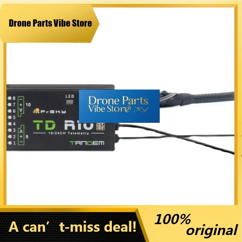 

DronePFrSky TD R10 2.4GHz 900MHz Dual Frequency Receiver 10CH PWM Channel Receiver For Remote Control Airplane Helicopter Drone