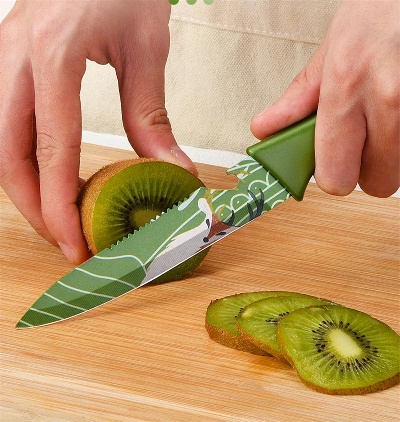Fruit Knife Set Portable Small Knife Household Stainless Steel Fruit Knife Set Peeling Knife Cutter Kitchen Knife