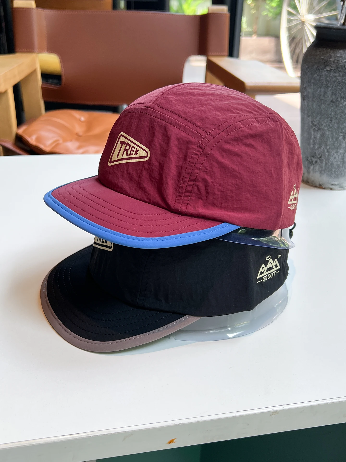 

Short brim hat men's and women's outdoor sports quick-drying summer breathable soft top cap