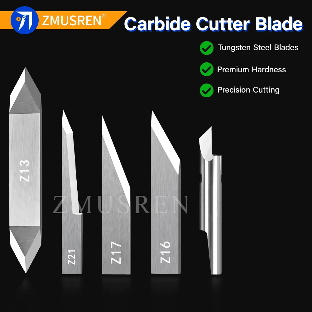 10PCS Tungsten Steel Dragging Blade Z1 Z13 Oscillating Knife Z16 Z21 Z26 For IECHO RUKING JWEI Smart Cutter Vibrating Knife