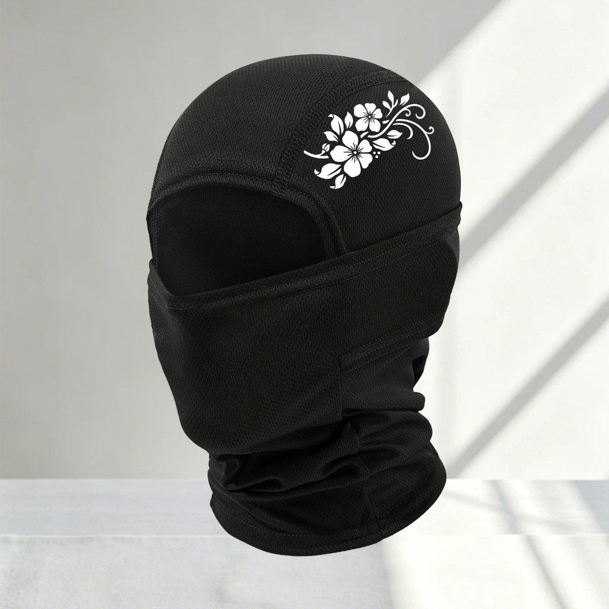 Printed Balaclava Face Mask, Breathable Quick Drying Neck Mask, Windproof Bicycle Motorcycle Helmet, Outdoor Sports Face Shield