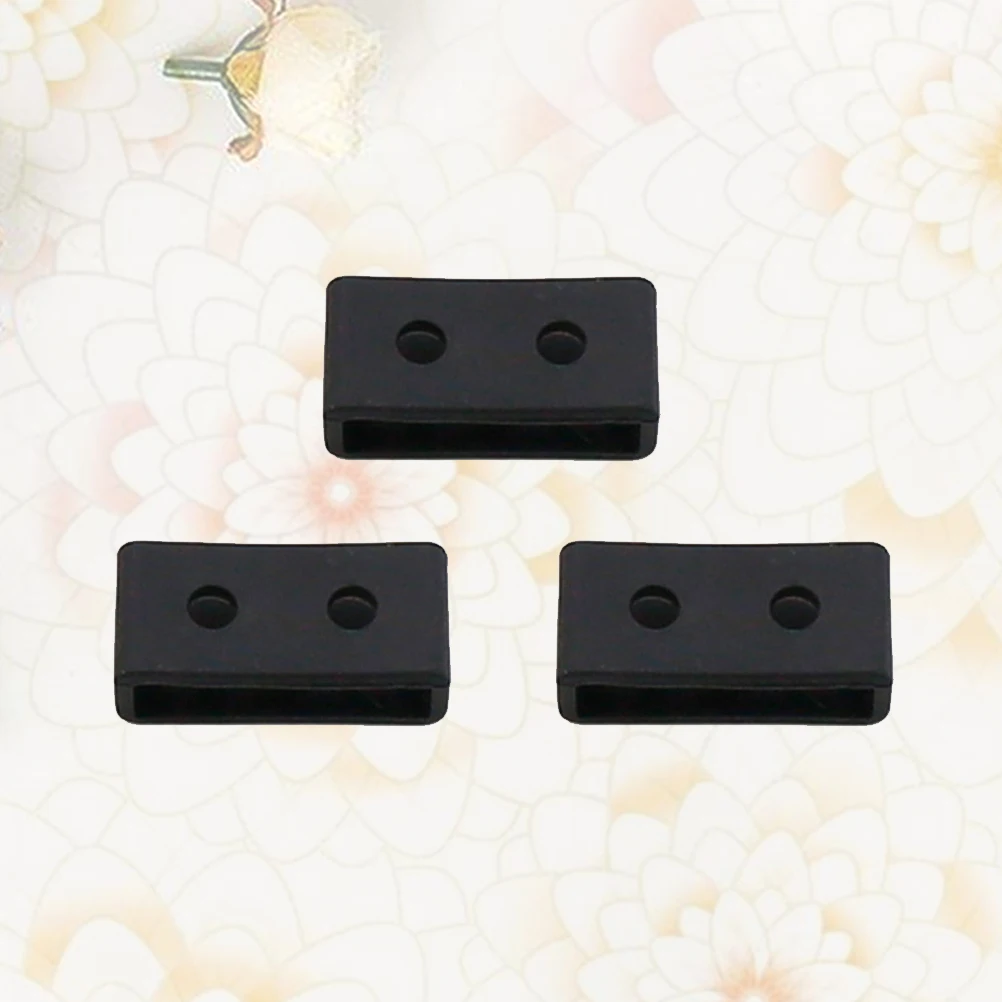 

3 Pcs Silicone Bezel Watch Strap Fastener Rings Lopp Accessories Wristband Loop