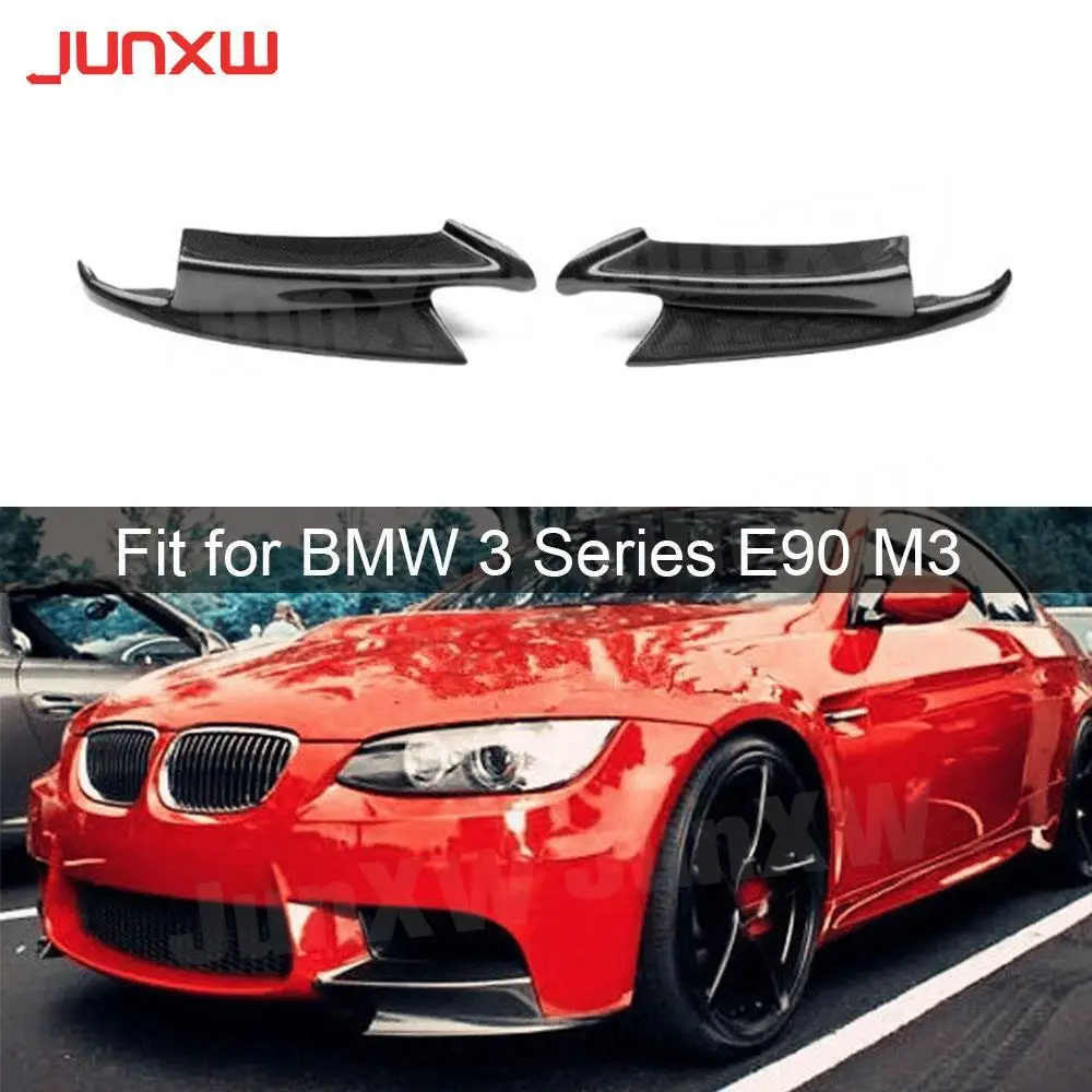 

Carbon Fiber Front lip Splitters Flap Cupwings Aprons Spoiler For BMW 3 Series E90 E92 E93 M3 2008-2014 Bumper Guard FRP