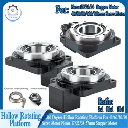 Hollow Rotating Platform Ratio 5-200:1 4 Axis/ 5 Axis/ R Axis High Precision,eplace Cam indexer/ DD motor for Cutting Tables CNC