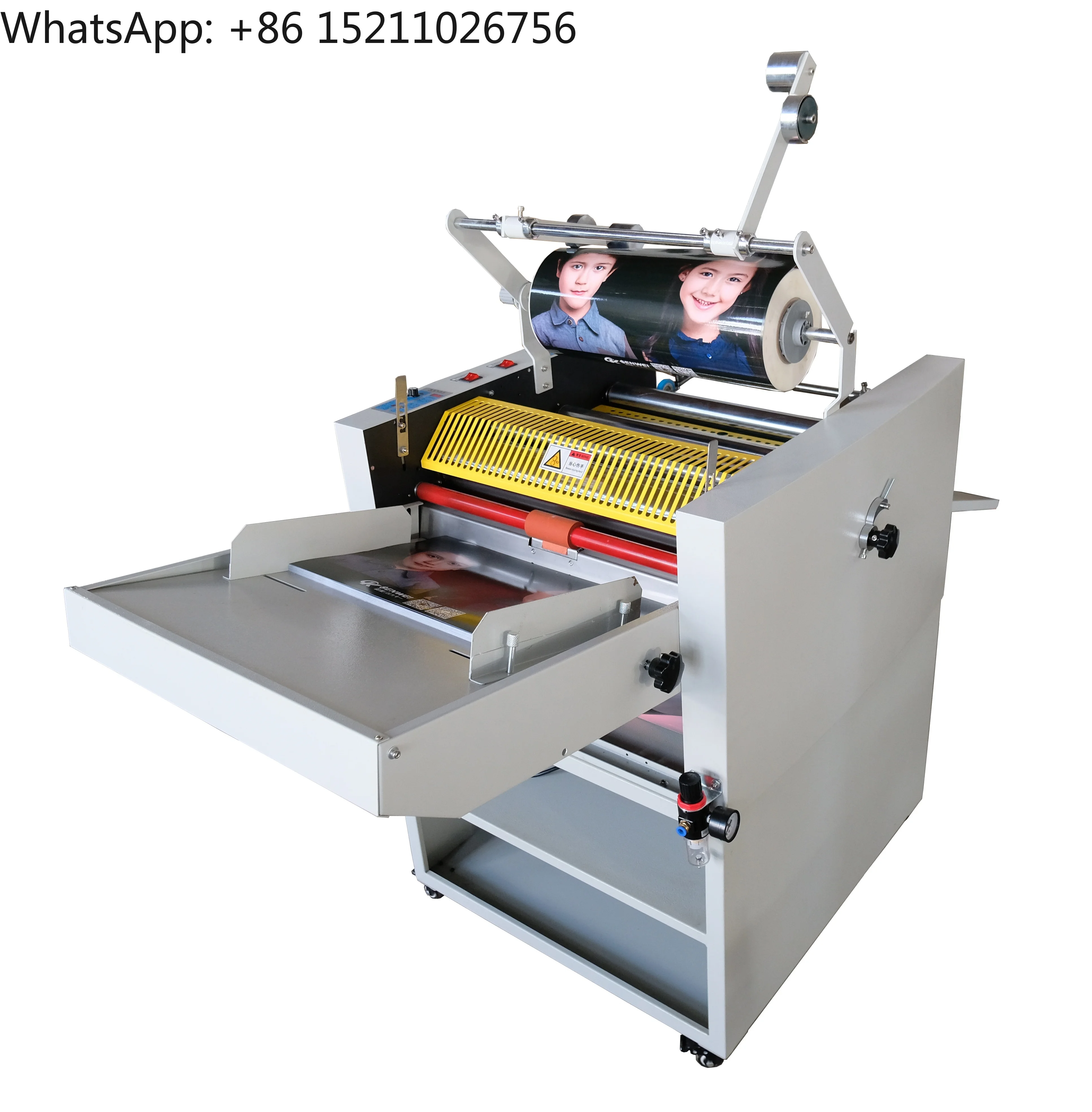 SMFM520E 490mm Hot roll oil heating fast speed automatic laminate machine auto feed and auto cut can bronzing laminating machine