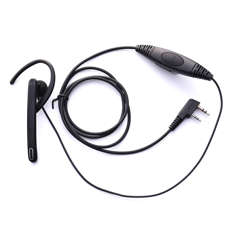 جديد الأذن قضيب سماعات 2 دبوس الأذن بار سماعة Mic PTT Mic التكتيكية سماعة ل اسلكية جهاز لاسلكي Uv-5r BF-888S UV-82 UV-8D