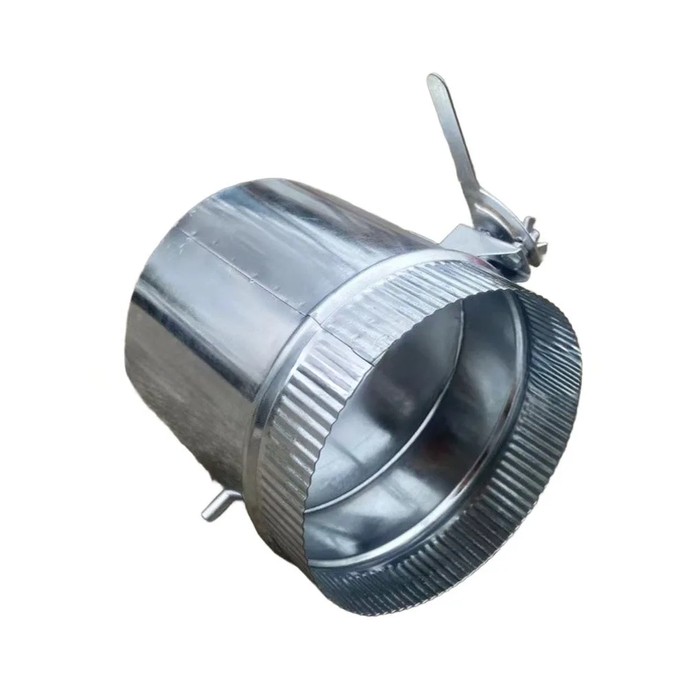 100mm-manual-air-volume-control-valve-galvanized-iron-circular-damper-for-efficient-airflow-direction-and-regulation