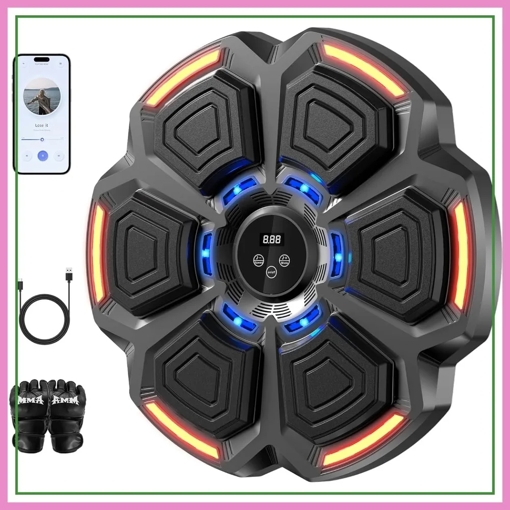 

Music Boxing Machine with Bluetooth, 9 Speed Levels for Home Gym