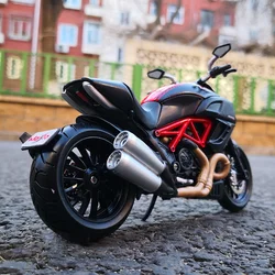 Maisto 1:12 Ducati Diavel Carbon Alloy Racing Motorcycle Model Diecast Metal Street Sports Motorcycle Model Simulation Kids Gift