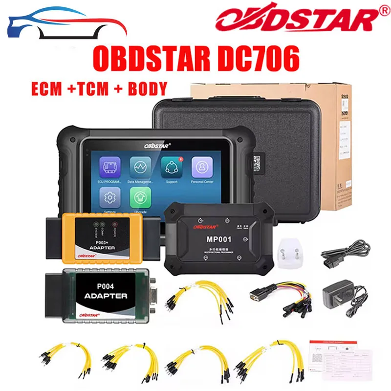 Original OBDSTAR DC706 ECU Tool Full Version for ECM /TCM/ BODY/Clone by OBD or BENCH for Car and Motorcycle Plus P003