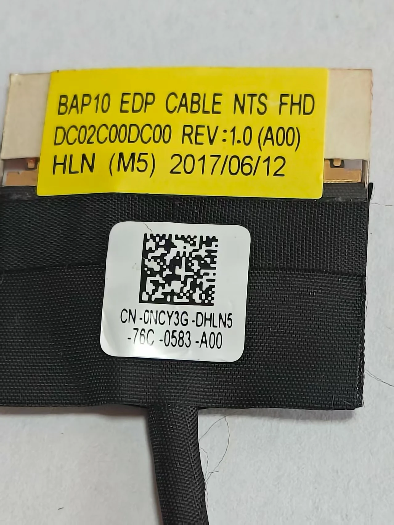 

For Dell Alienware 15 R3 R5 P69F BAP10 EDP CBALE NTS FHD DC02C00DC00 0NCY3G