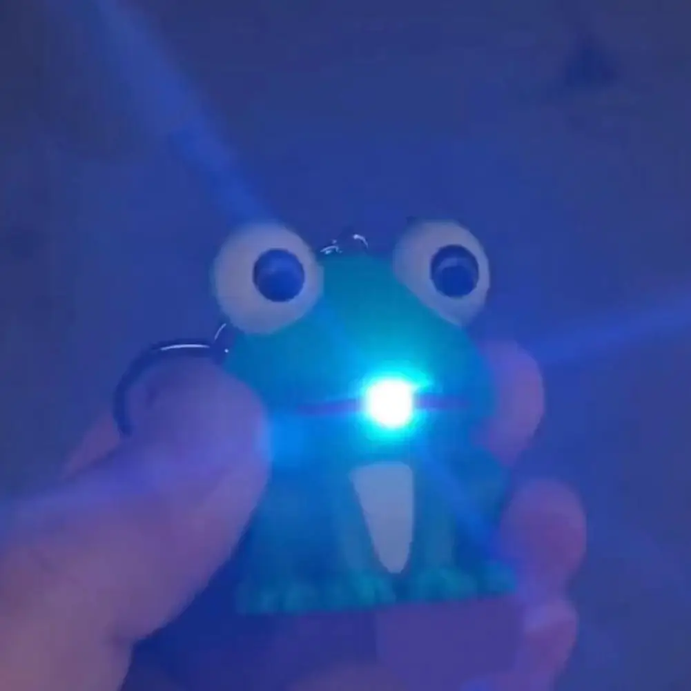 Glowing Toy  Interesting Built-in Battery Attractive  Cute Frog Pendant Toy Gift