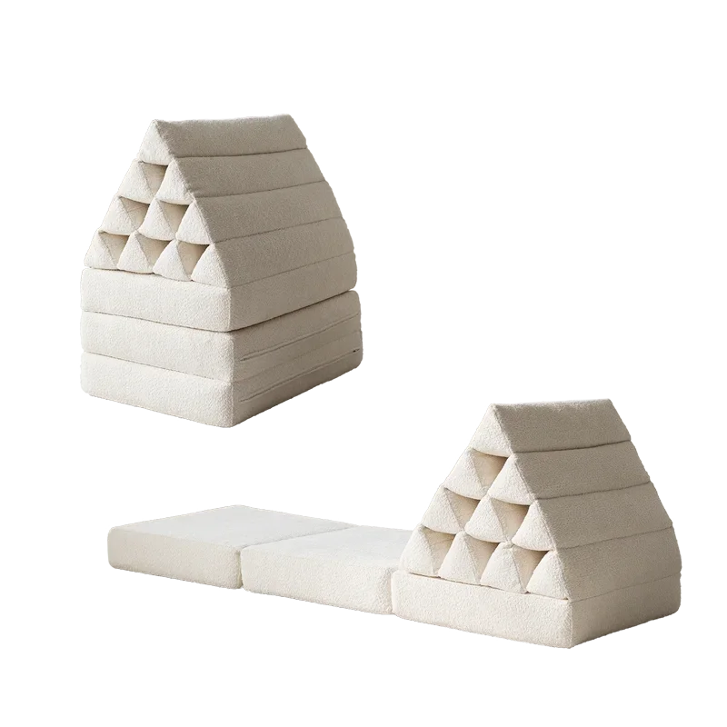 Cream tatami tofu block children's sofa creative square single movable module sofa