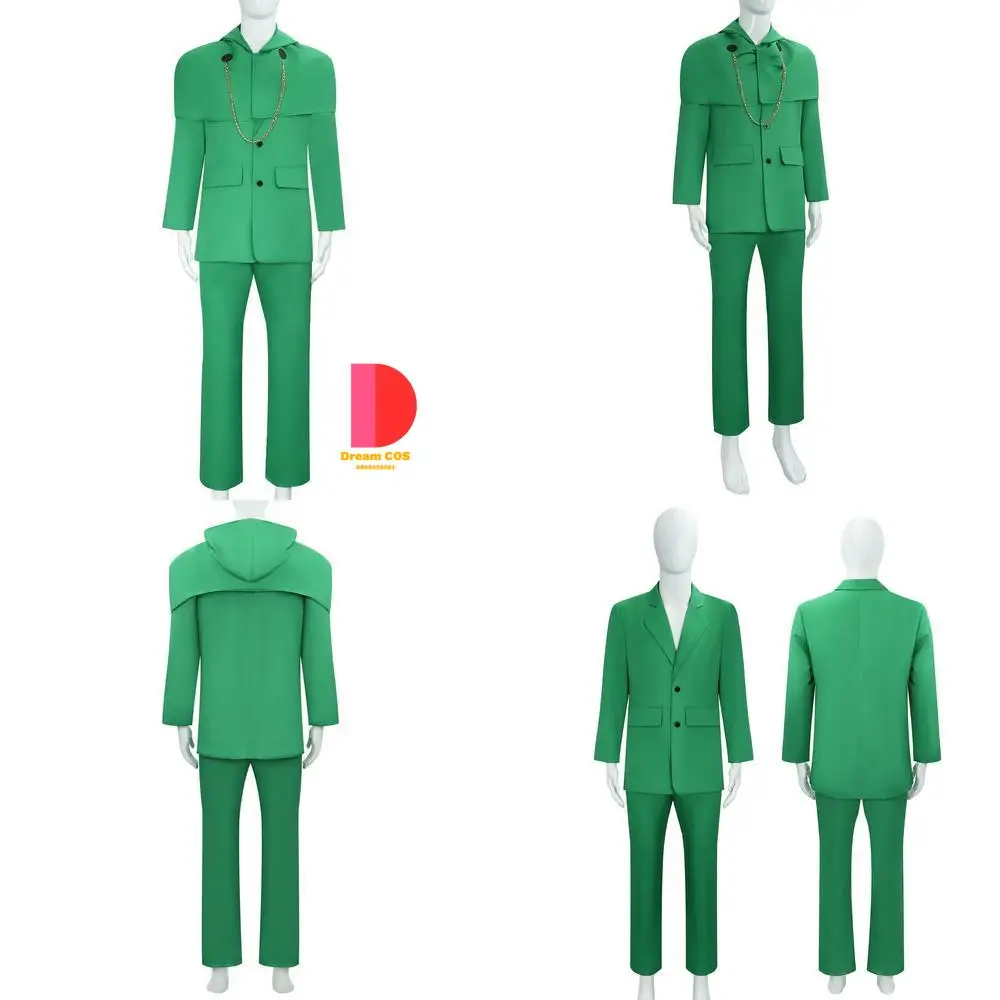

Popular Movie and TV Character Cosplay Costume Anime Doctor Green Suit Uniform Set Classic Role Play Comic Con Halloween Party