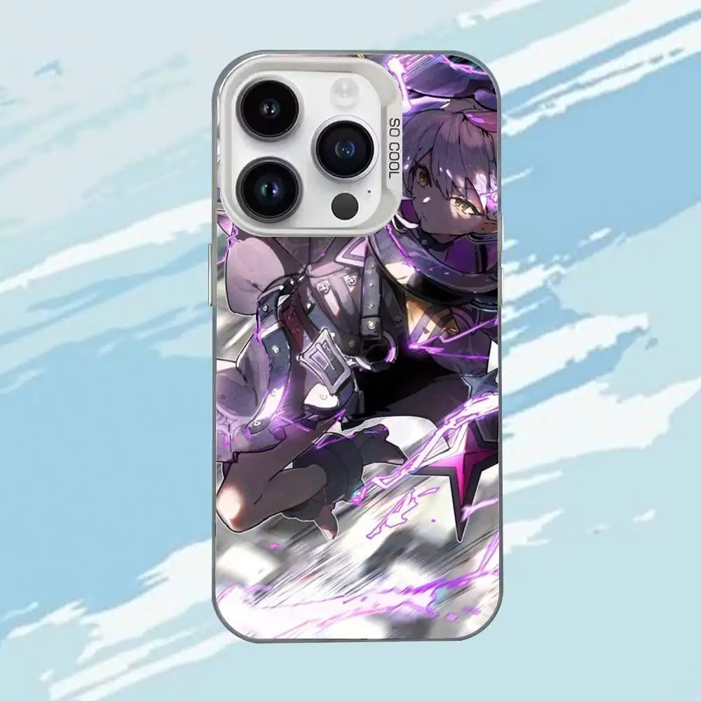 Funda de teléfono HOLOLIVE L-Laplus Darkness para iPhone 17,16,15,14,13,12,11, Mini,Pro,E,MAX, funda blanca mate a prueba de golpes