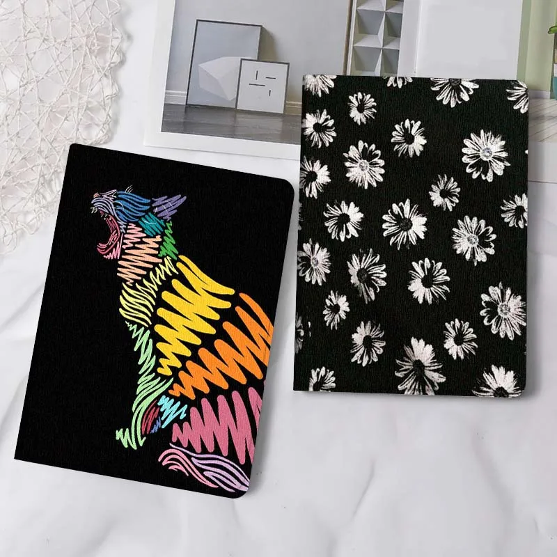

Colorful Panther Cartoon Roar Tablet Case For Apple iPad Air Pro mini 1 2 3 4 5 6 7 8 9 11 M2 M3 M5 M4 5th 6th 7th 10th 11th