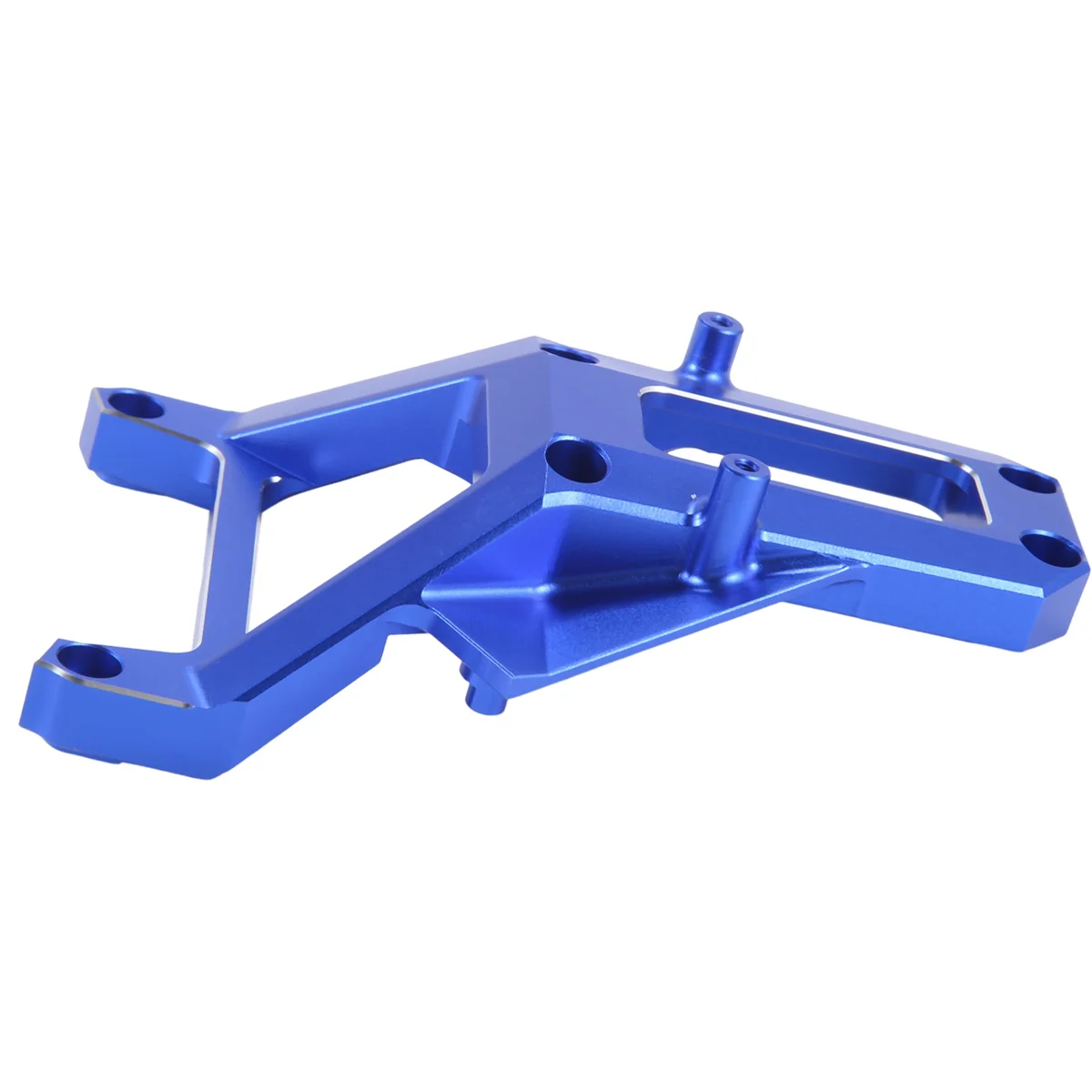 Cubierta de dirección de montaje Servo de Metal, Brace de chasis para 1/6 XRT 8S 4WD 78086-4 para piezas de coche RC azul