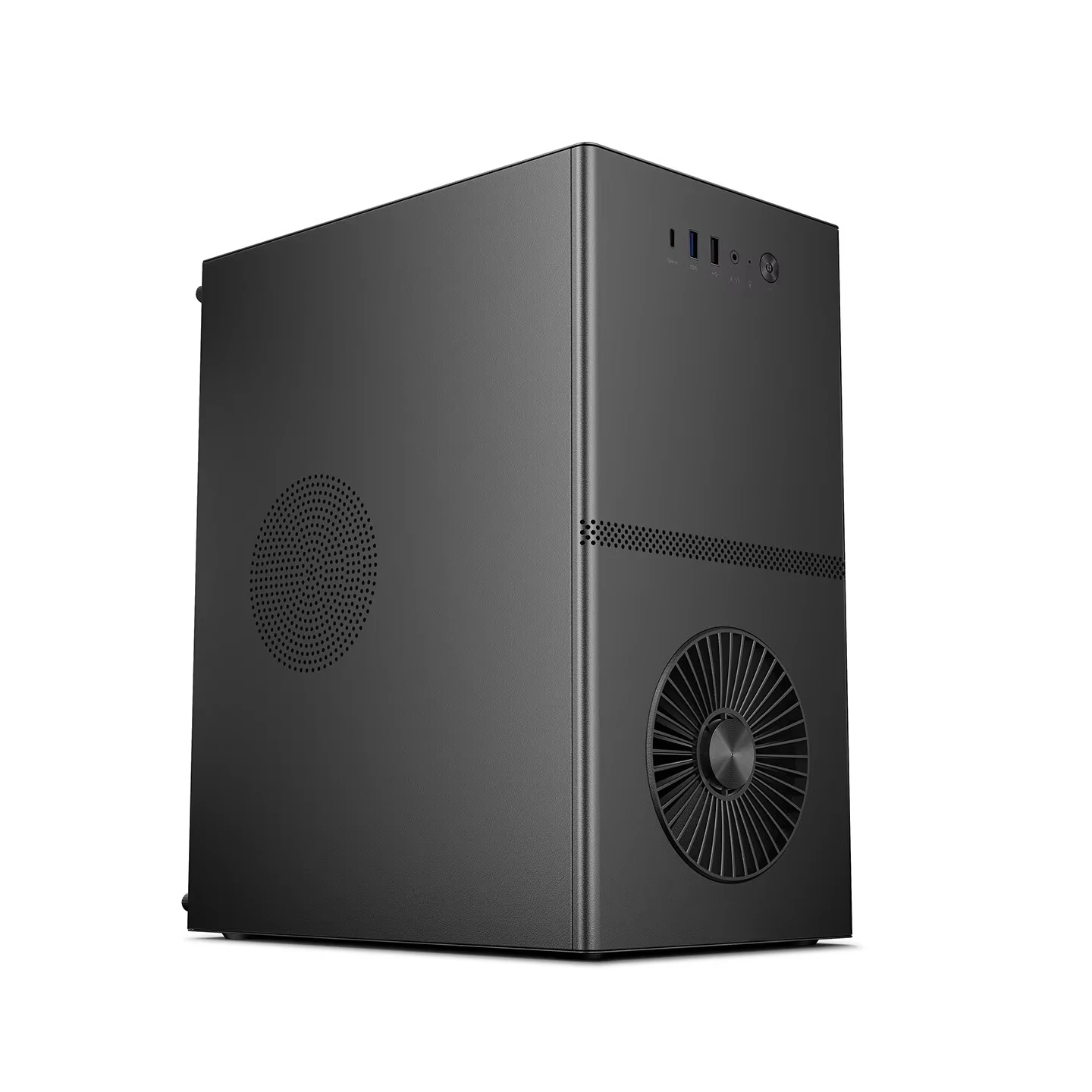 White MATX Mini PC Case High Efficient Heat Dissipation Desktop Chassis For DIY Assembly