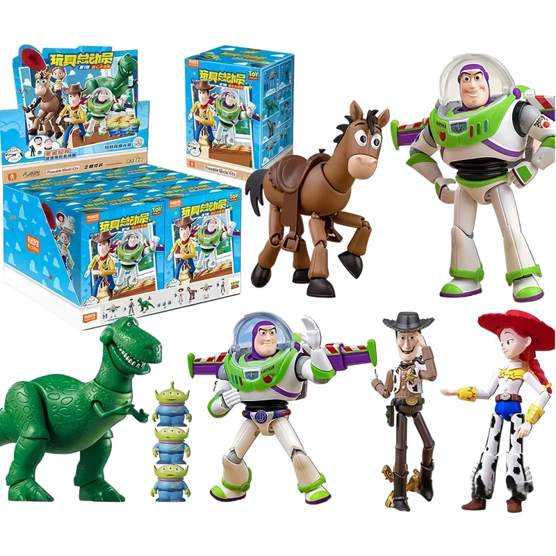 

New Blokees Disney Pixar Toy Story 5 Building Blocks Action Anime Figure DIY Assembled Model Collections Ornament Toys Fans Gift