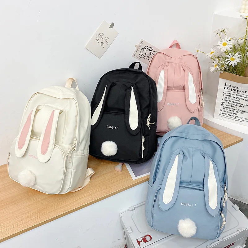 

Lightweight Cartoon Cute Schoolbag Large-Capacity Rabbit Pattern Backpack Schoolbag For Primary And Secondary School Students