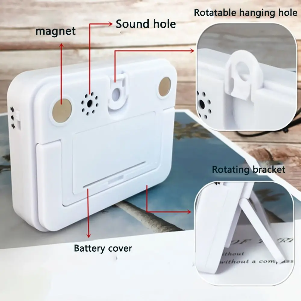 LCD Silent Timer Vibration Dual-Screen Küchentimer Countdown Backen