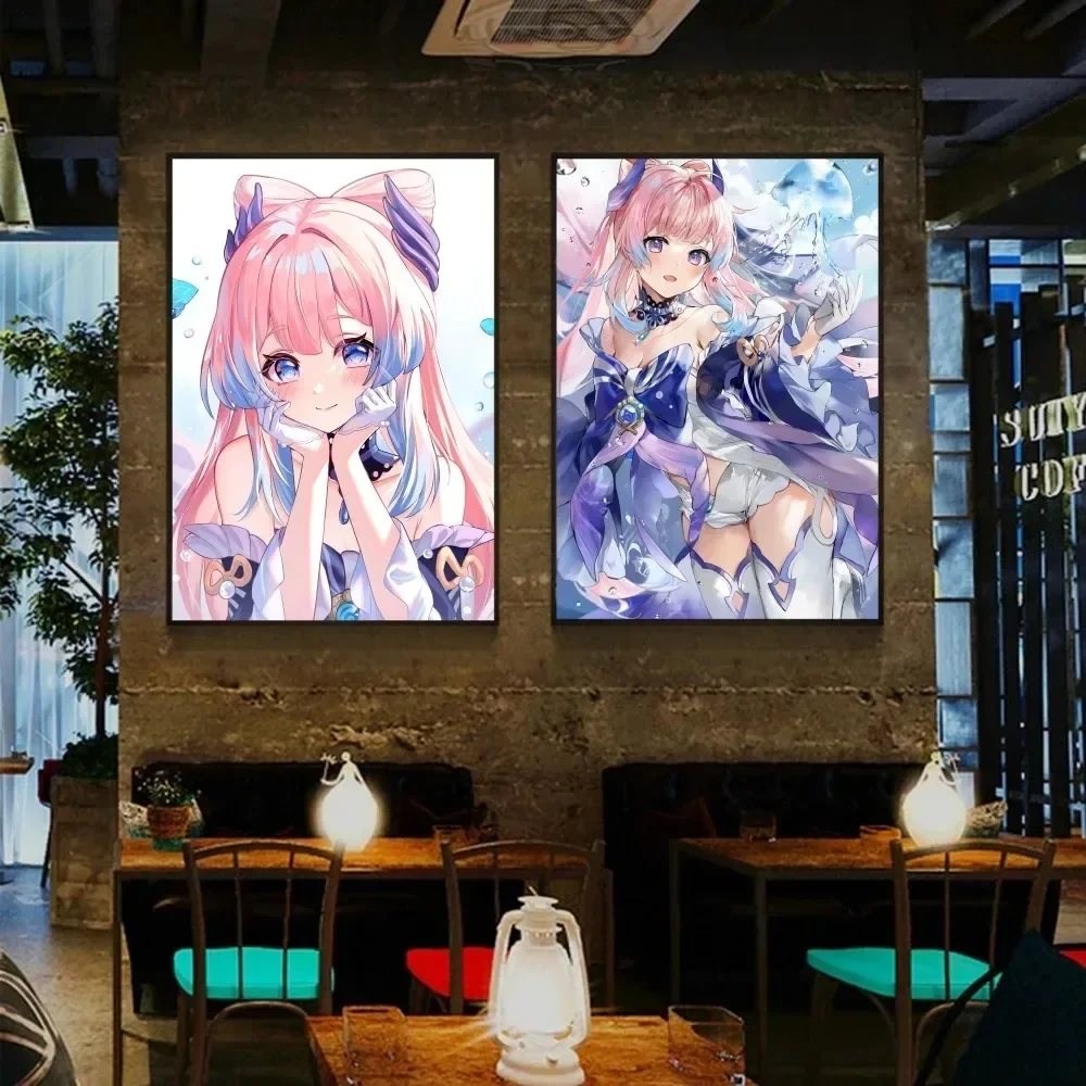 جينشين تأثير حسابات لعبة Sangonomiya Kokomi قماش الفن جدارية الديكور لعبة غرفة الديكور غرفة ديكور الجمالية #1