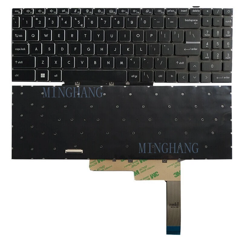 

M New for MSI CreatorPro X17 A12U A12UKS A12UMS MS-17Q1 US Keyboard Per-Key Backlit