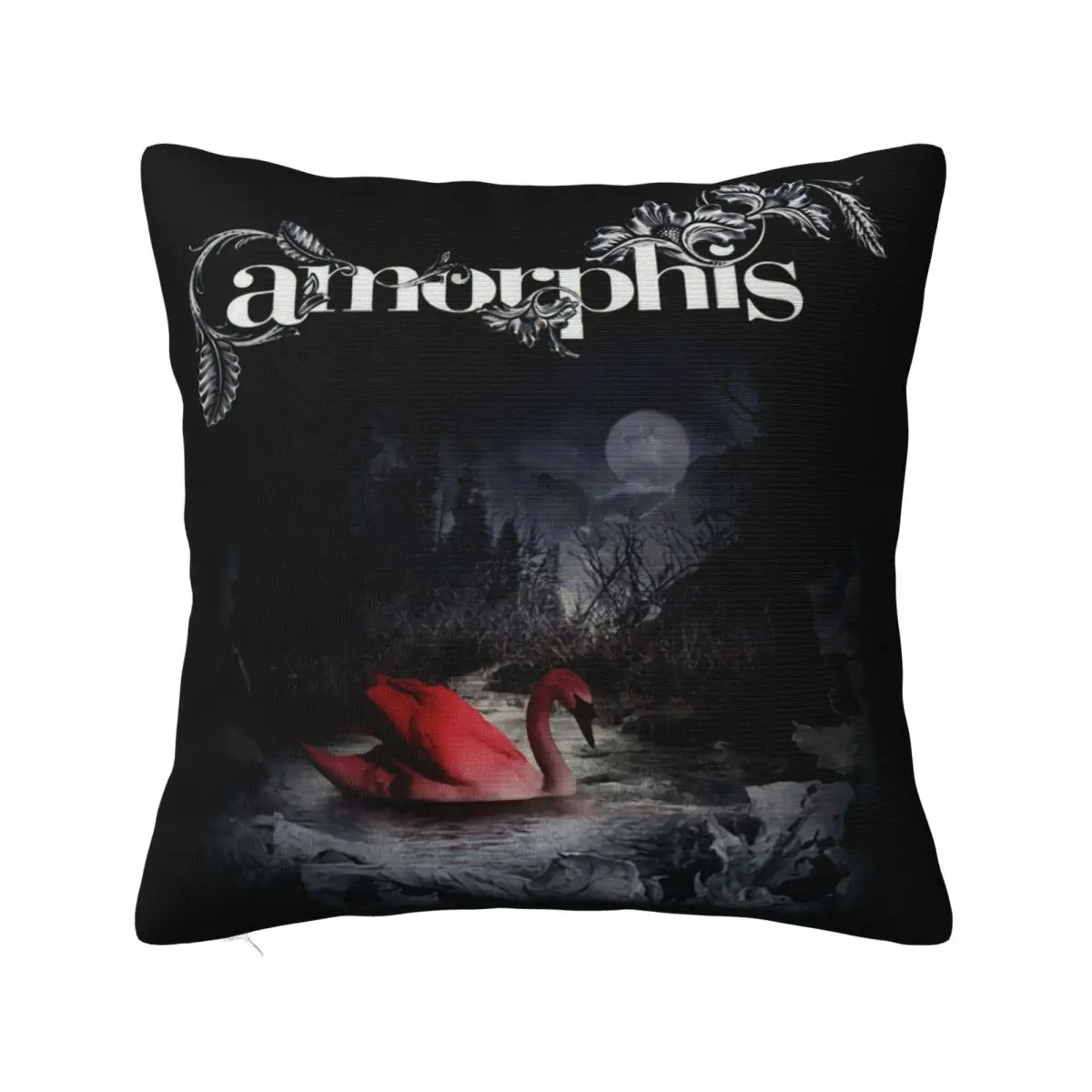 Amorphis Silent Waters Black Dark Tranquillity Soilwork Wintersun Design Cartoon Good Quality Woman Pillow Case