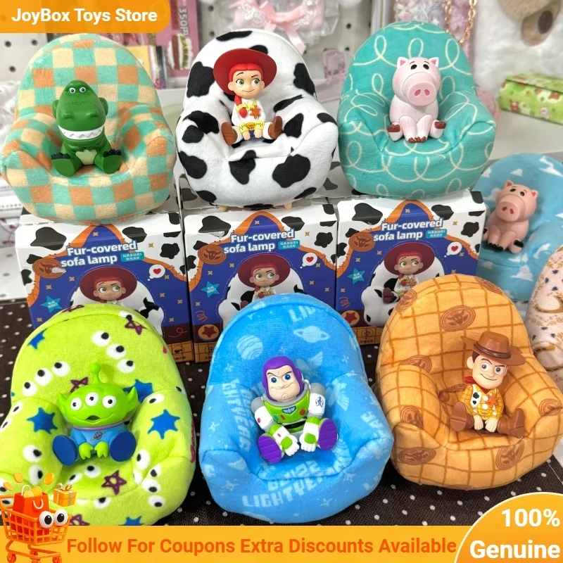 Genuine Toy Story Sofa Night Light Series Blind Box Cute Tap Light Collectible Anime Figure Ornament Decor Mystery Box Toy Gift