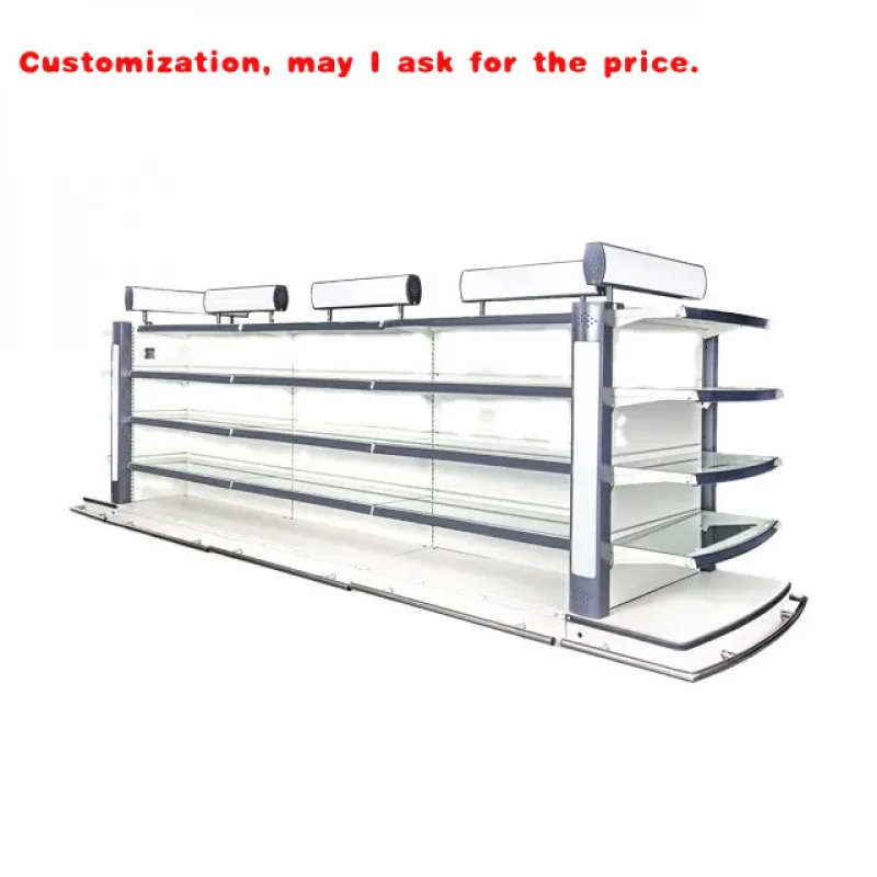 custom.Shop الرف عرض موقف أضواء LED التجميل عرض موقف رفوف السوبر ماركت