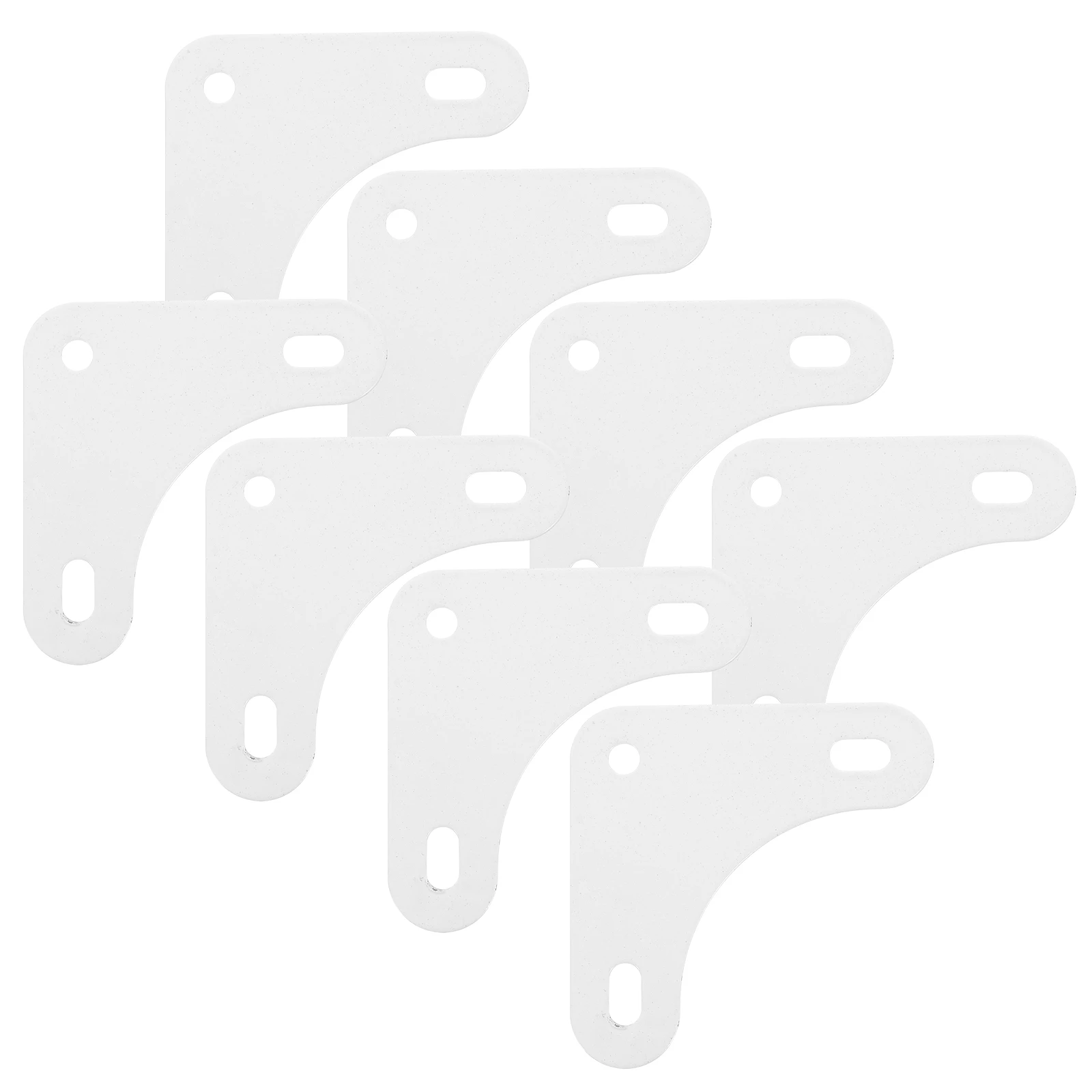 

8pcs Shelf Reinforcement Brackets Corner Braces for Wood Frame Support Angle Steel Triangular Design Suitable Warehouse