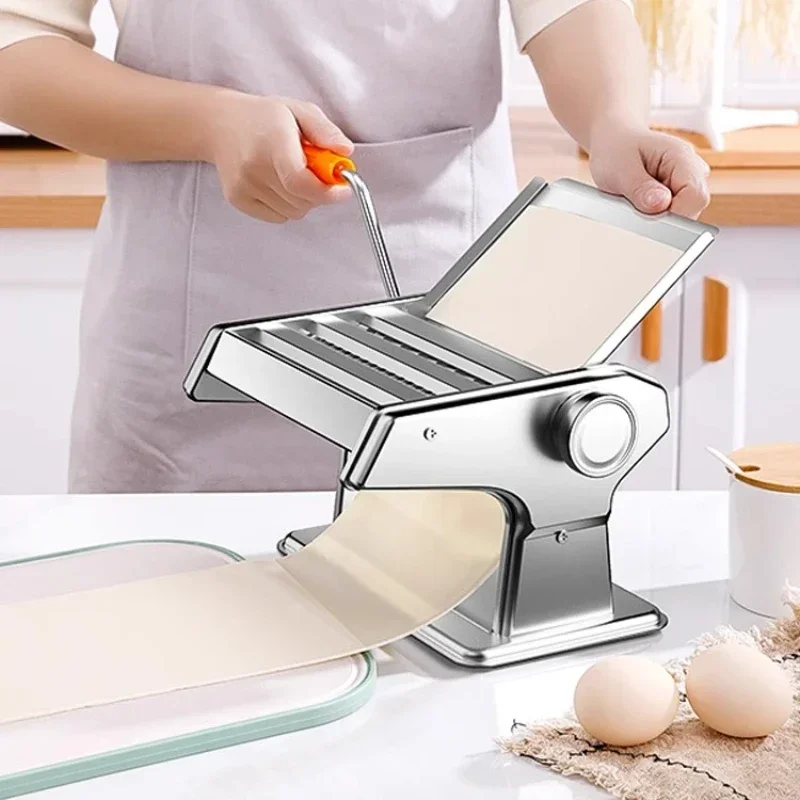 

Noodle press small household hand crank noodle machine manual rolling dumpling skin