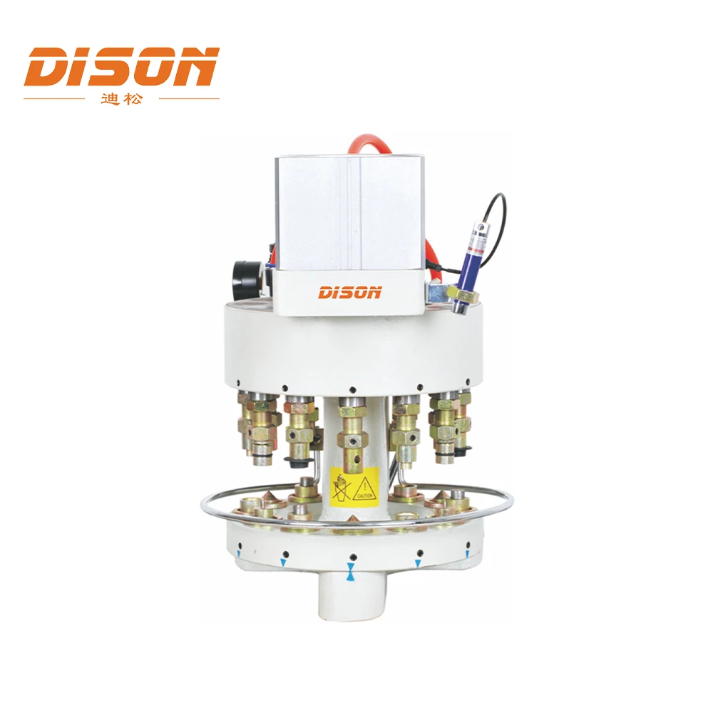 DS-12-100 12 heads pneumatic button attaching hole  sewing making machine