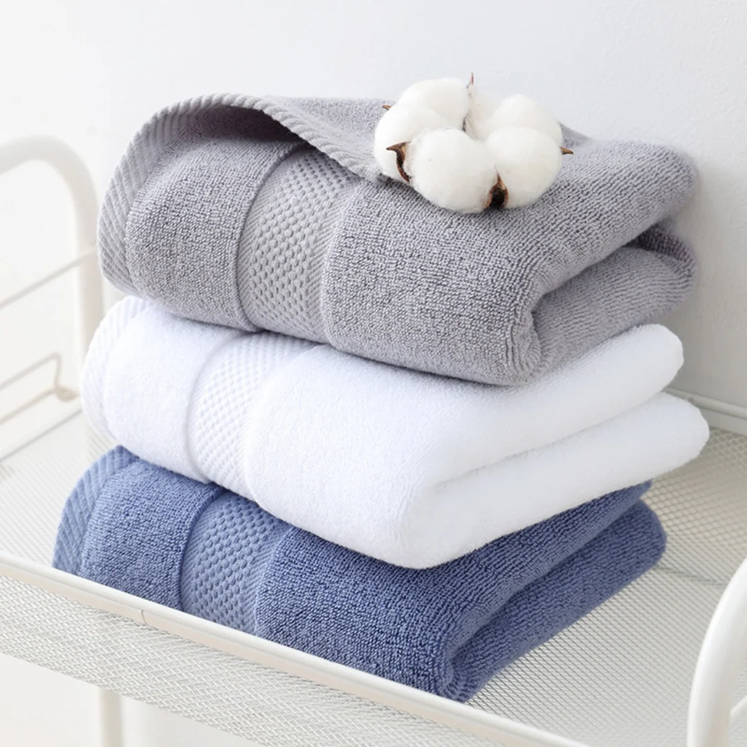 Kids Cotton Towel Solid Color Hanging Hand Towel Soft Absorbent Lint Free Children Face Towel for Boys Girls Home Use