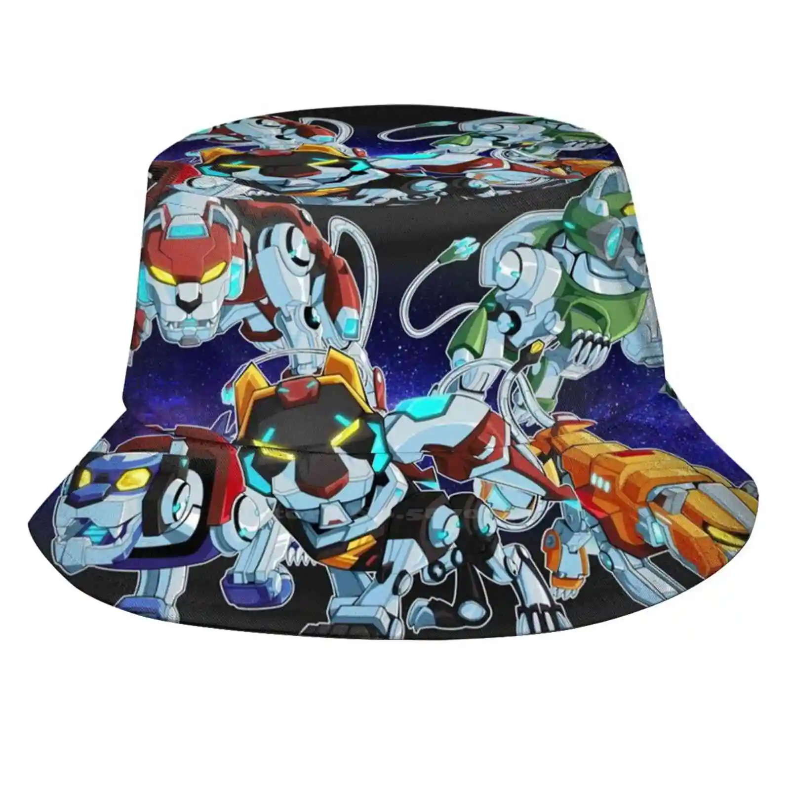 Lions Of Voltron Unisex Fisherman Hats Cap Voltron Black Lion Red Lion Blue Lion Yellow Lion Green Lion Lance Shiro Hunk Pidge