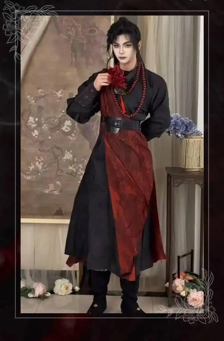 

7pcs Chinese Hanfu Game Where Winds Meet Men Swordsman Cosplay Costume – Ancient Hanfu Full Set for Halloween 2026