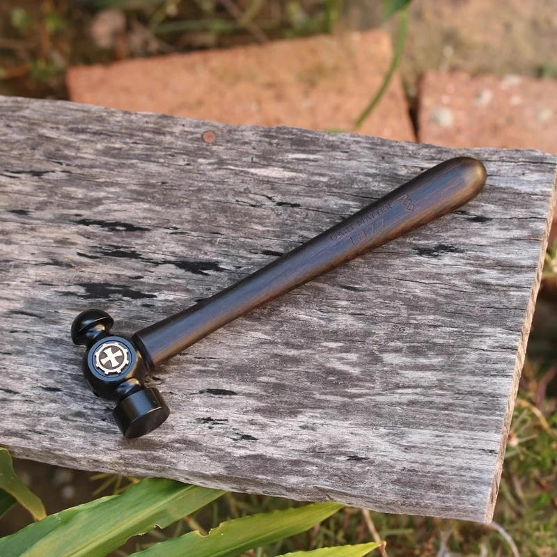 

Outdoor Small Hammer Tool Multifunctional Small Steel Hammer Portable 45 # Wooden Handle Brass Sticker Hammer