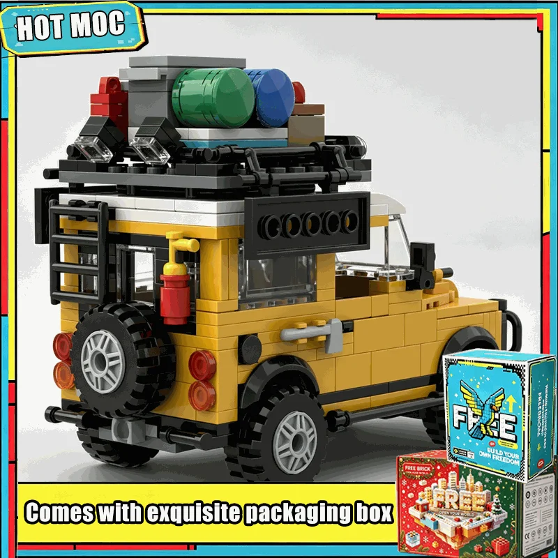 429PCS MOC Classic 1983 Land Rover Defender 90 Off Road Vehicle Model Building Blocks DIY Assembly Educational Collection Gift