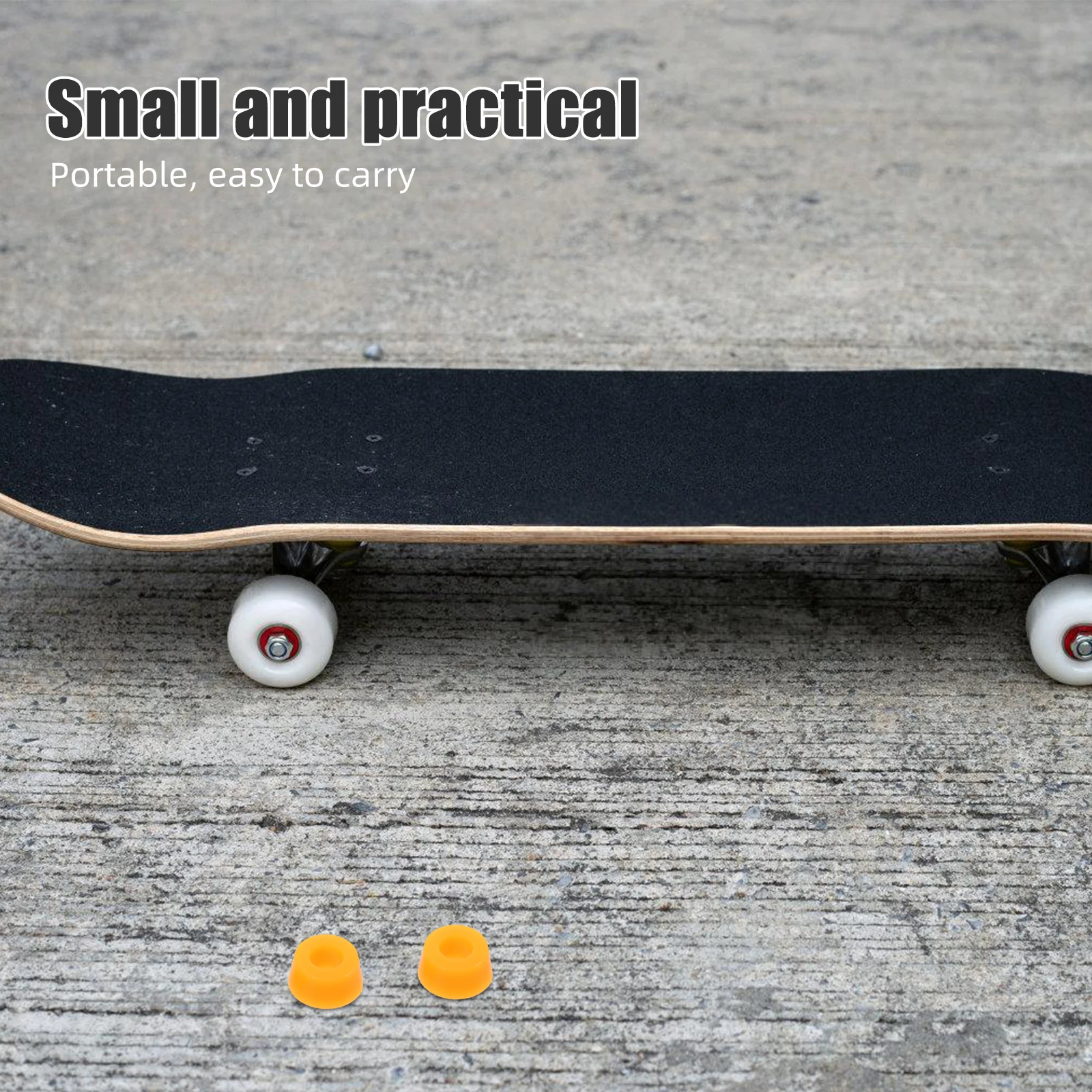 

4pcs Skateboard Shock Absorption Pads High Elastic Pu Material Effective Shockproof for Boys Girls Skate Gear