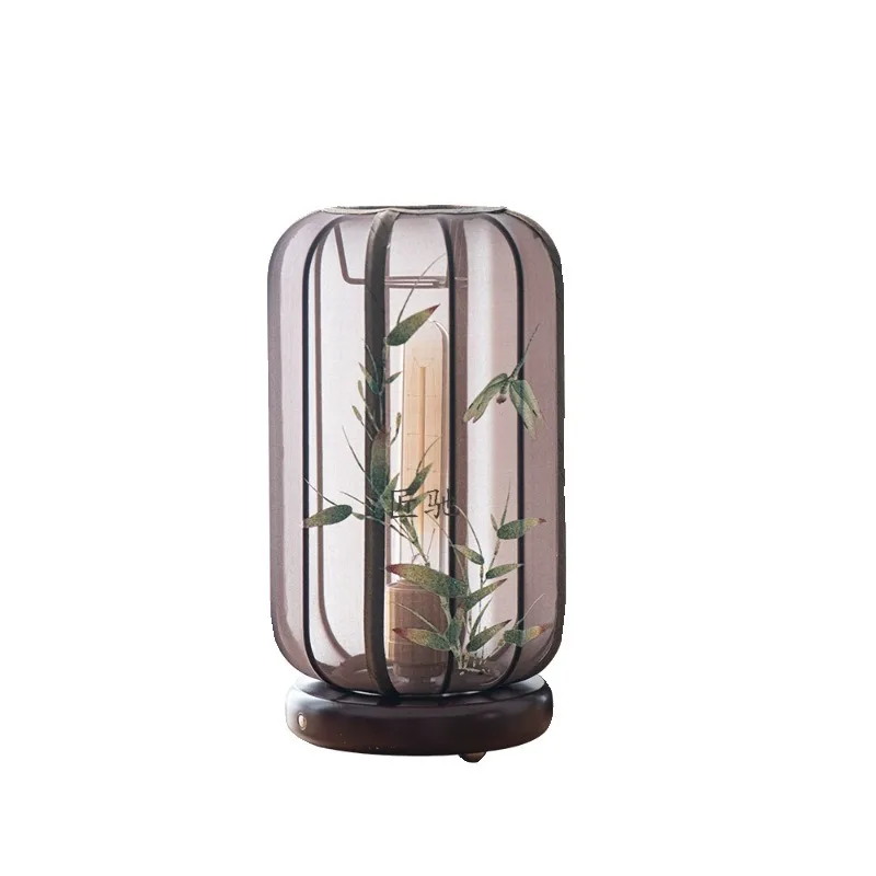 

Retro Zen new Chinese desk lamp, tea table study bedside night light, sitting atmosphere light