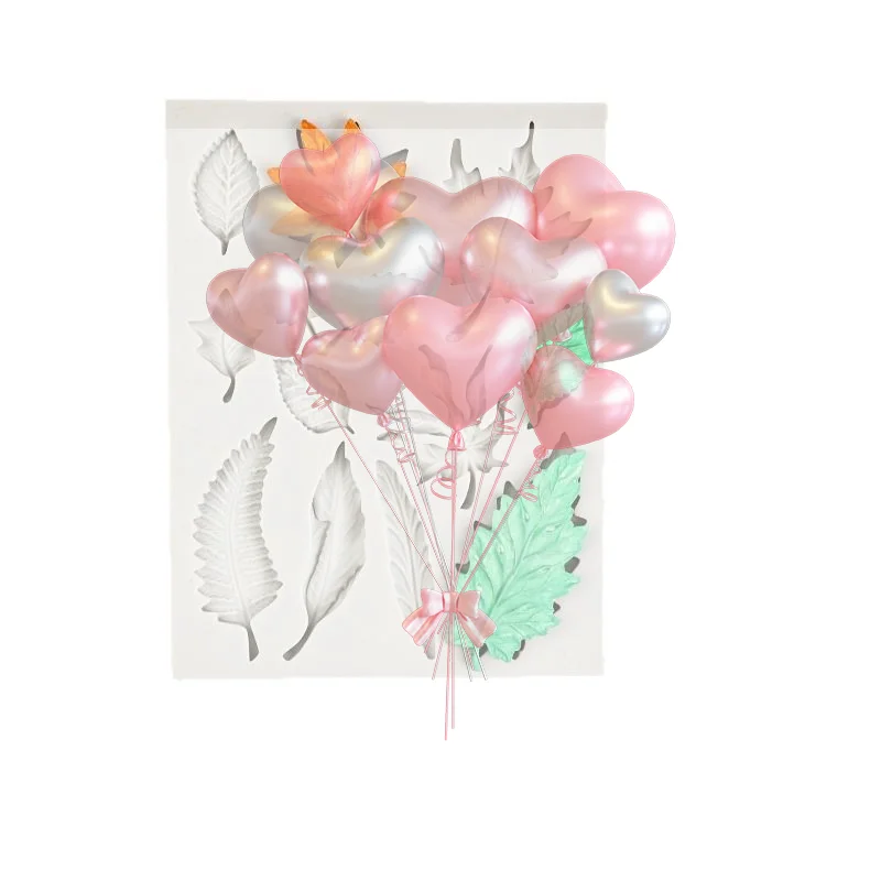 Leaf Shape Silicone Baking Mold No Deformation Non-Stick Reusable Bakeware for Fondant Chocolate Cookies Candy Making
